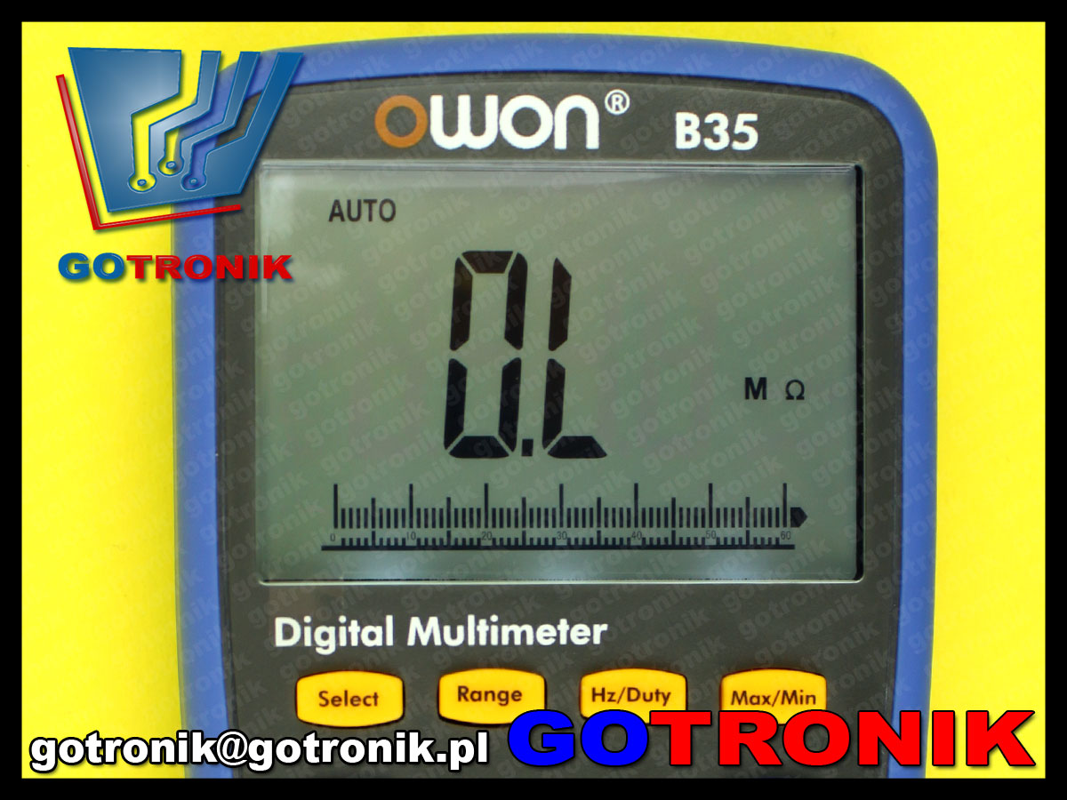 B35T miernik cyfrowy OWON multimetr cyfrowy Bluetooth TrueRMS wartość skuteczna