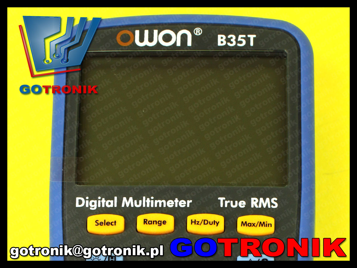 B35T miernik cyfrowy OWON multimetr cyfrowy Bluetooth TrueRMS wartość skuteczna