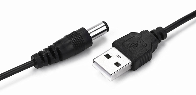 zasilacz USB 12V wtyk dc-jack przewód przetwornica napięcia BTE-017