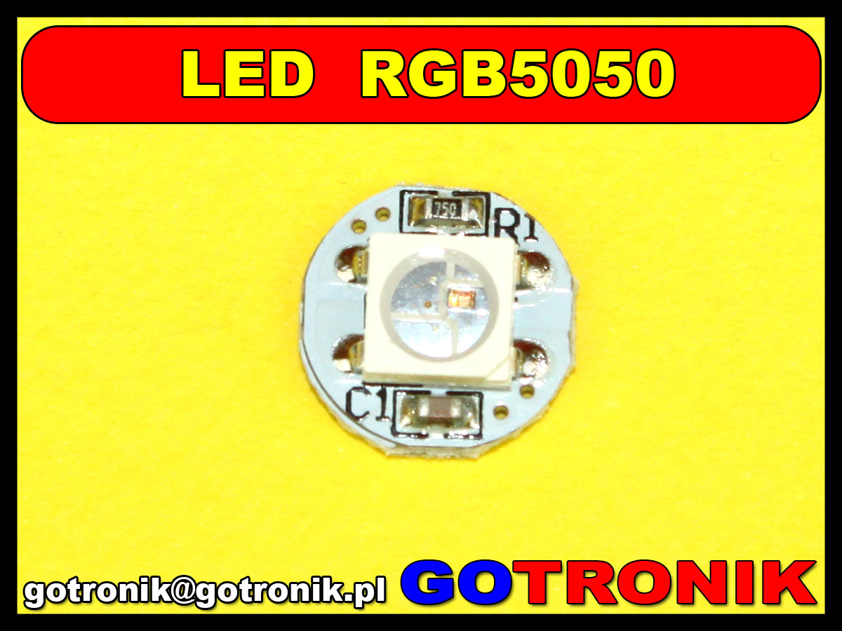 Moduł matryca 100 diod LED SMD 5050 WS2812B produkcji Epistar