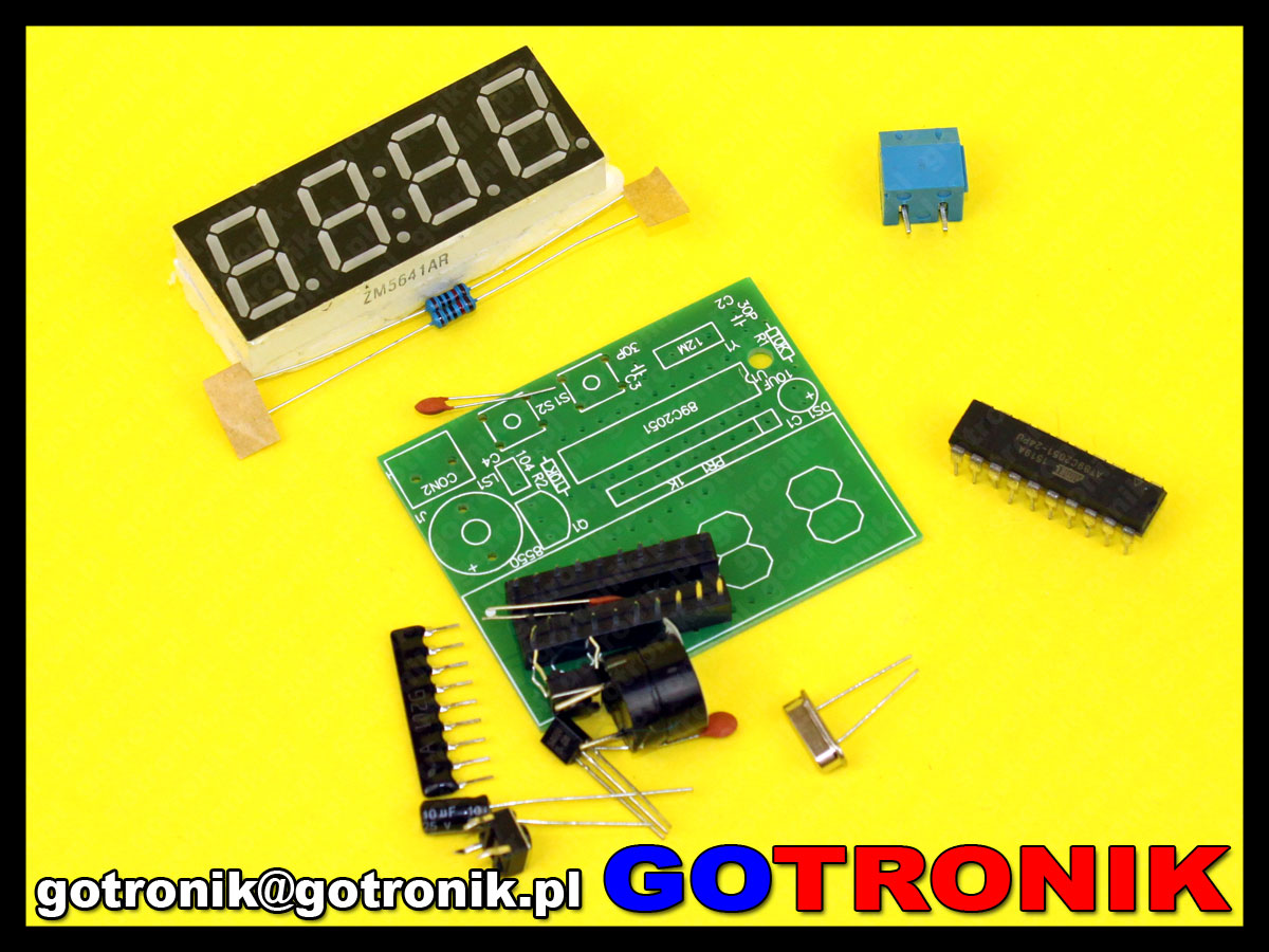 4 bitowy zegar elektroniczny 4 Bits Electronic Clock Electronic Production Suite DIY Kits