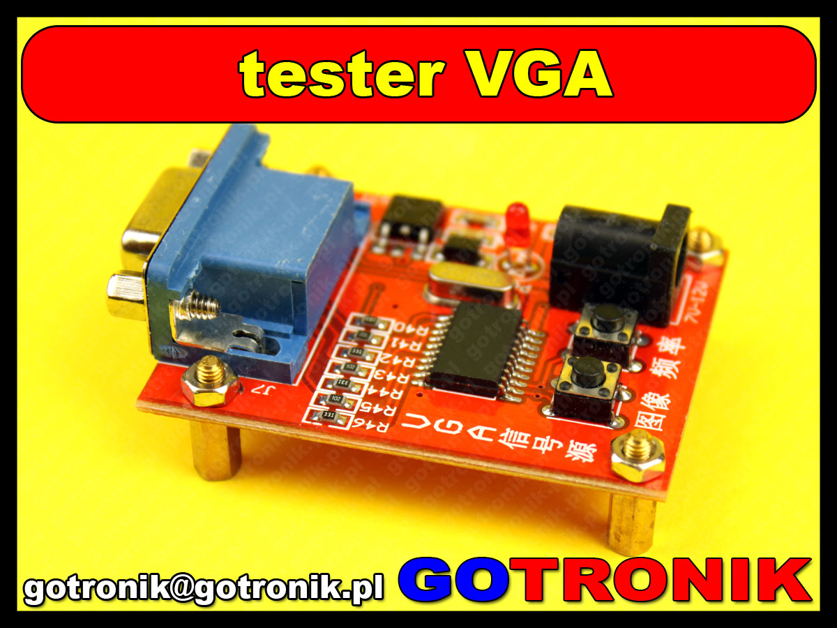 tester monitorów VGA LCD CRT signal generator