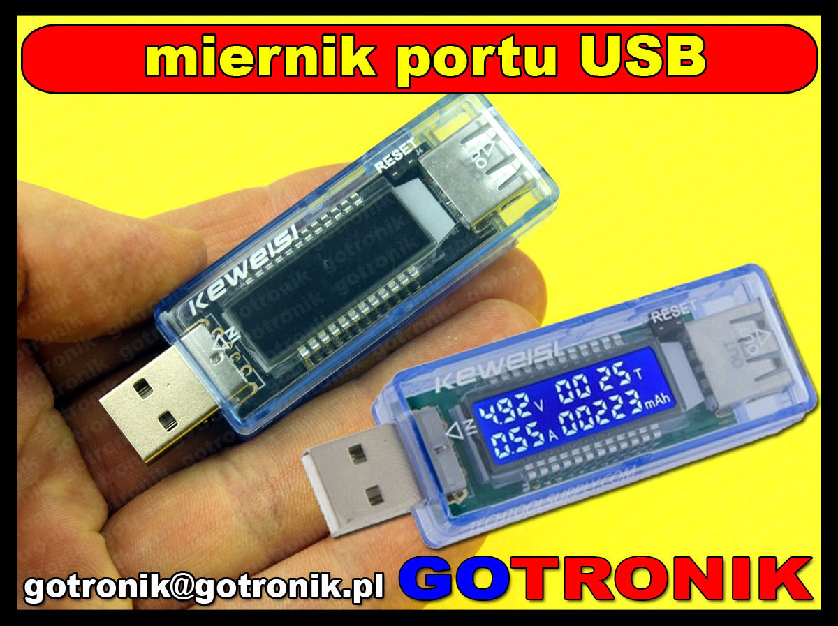USB KWS KEWEISI-V20 miernik tester charge doctor