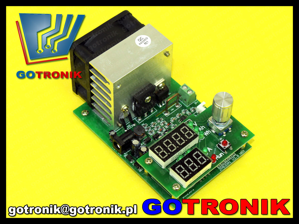 elektroniczne obciążenie Constant current electronic load Discharge 9.99A 60W 30V battery capacity tester