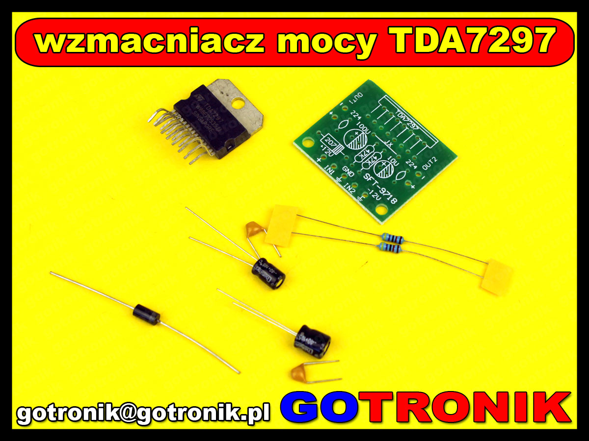 TDA7297 wzmacniacz mocy audio akustyczne KIT DIY BTE-229