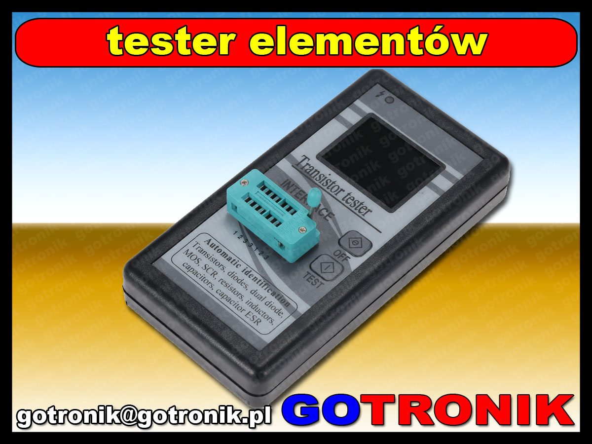 tester tranzystorów i elementów elektronicznych podzespołów