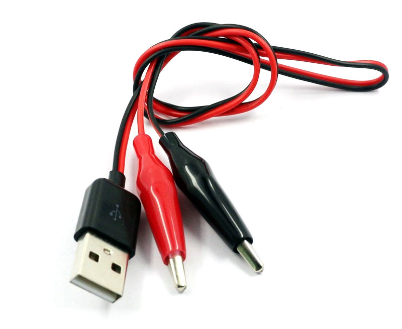 BTE-357 przewód adapter przejściówka USB A na krokodyle BTE357