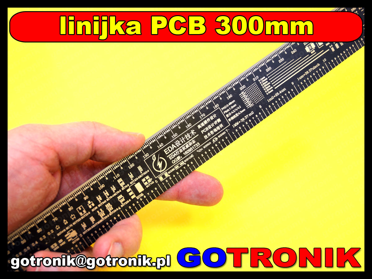 BTE-370 linijka pcb płytka drukowana 30cm wzornik BTE370