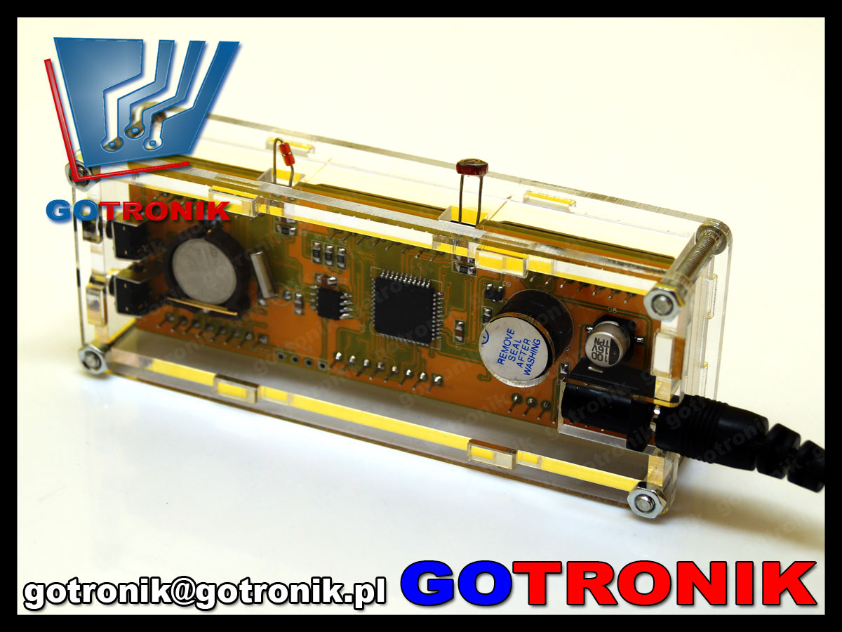 BTE-434 Zegar elektroniczny matrix LED z termometrem