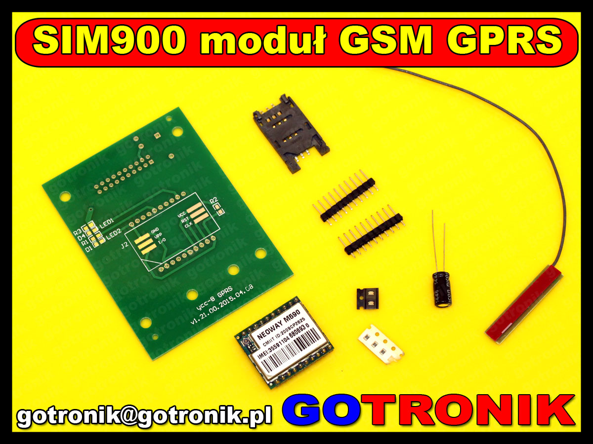 BTE-459 zestaw do montażu GSM GPRS 900 1800 MHz sms neoway m590