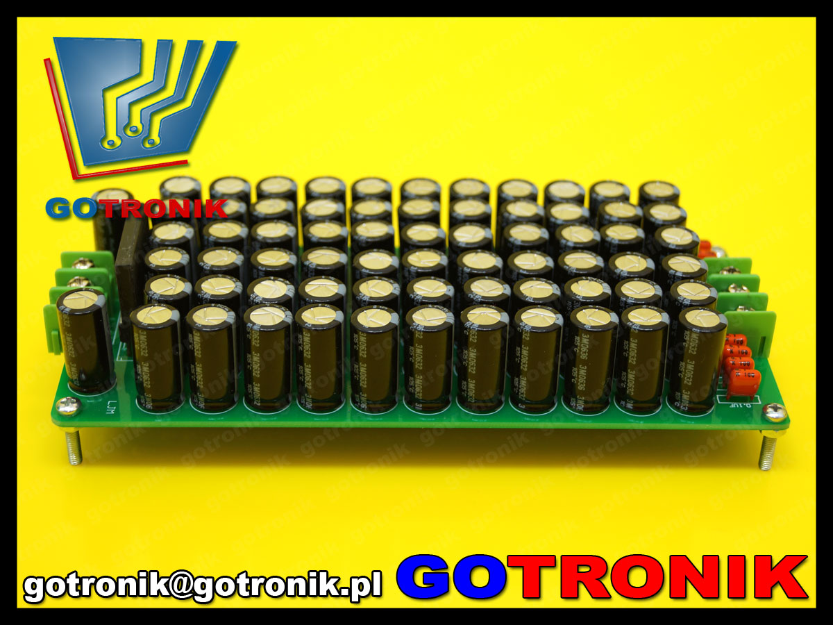BTE-519 bateria kondensatorów elektrolitycznych zasilacz niestabilizowany audio