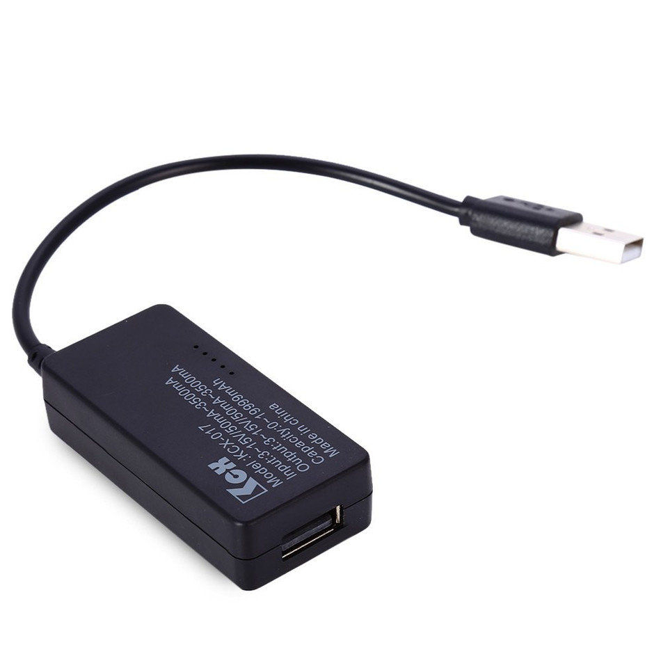 Miernik napięcia i prądu portu USB CHARGER Doctor KCX-017 czarny black BTE-550
