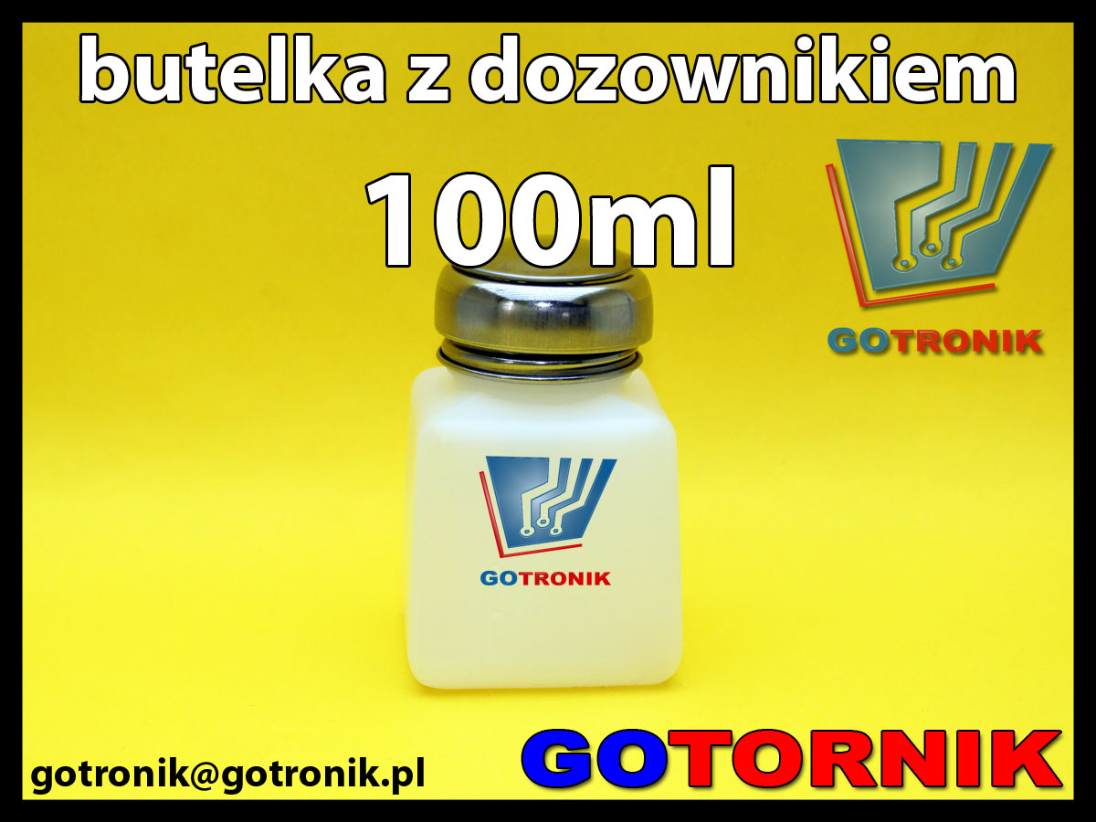 Butelka z dozownikiem 100ml do izopropanolu, akloholu