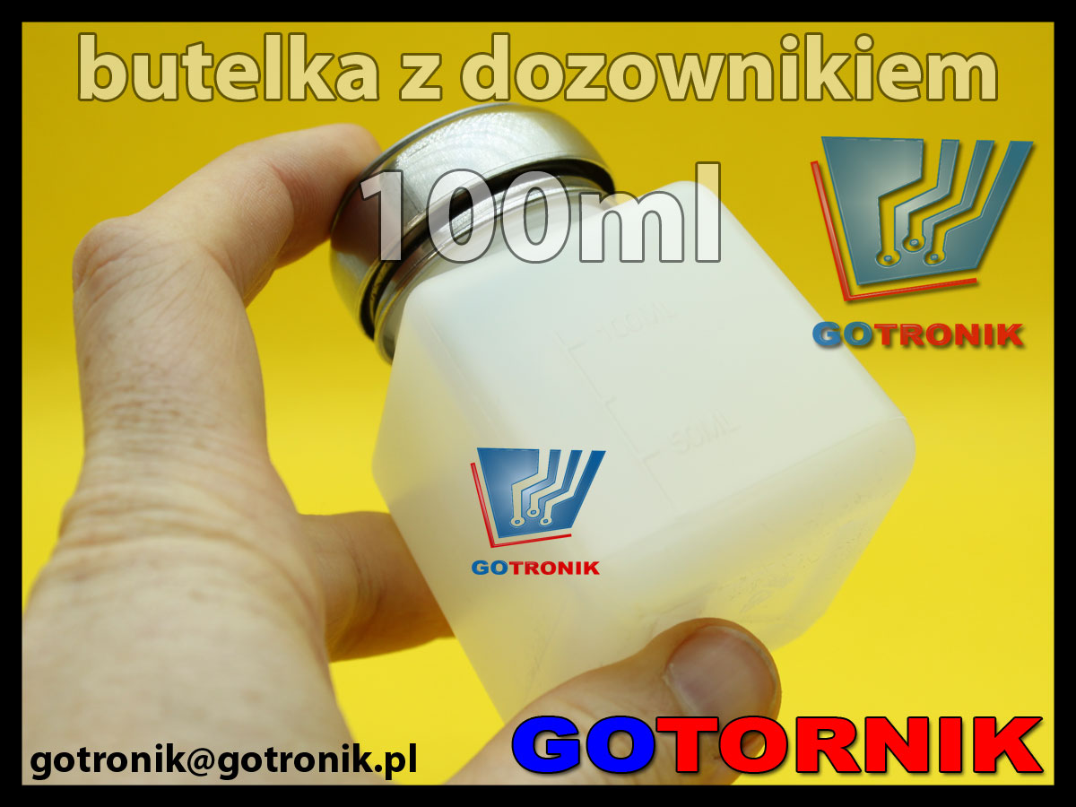 Butelka z dozownikiem 100ml do izopropanolu, akloholu