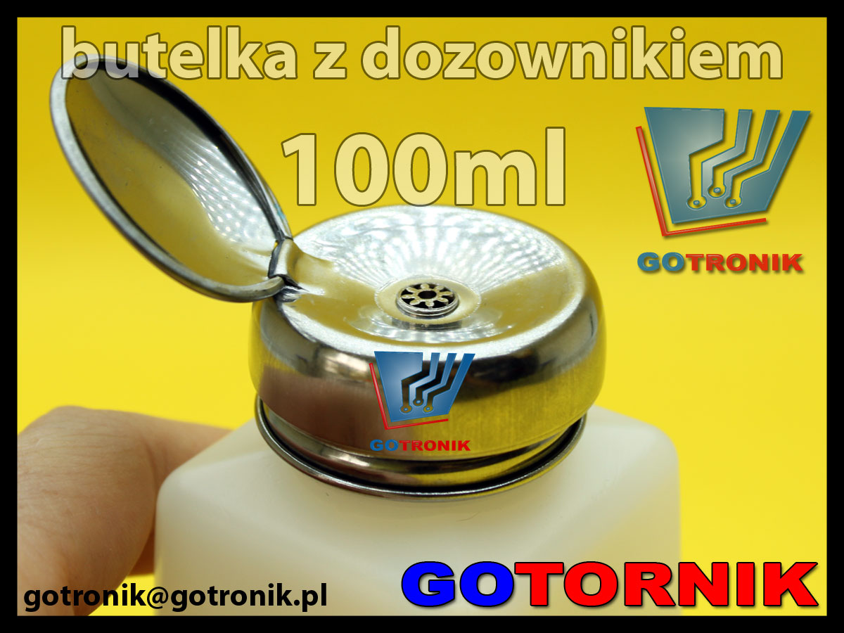 Butelka z dozownikiem 100ml do izopropanolu, akloholu