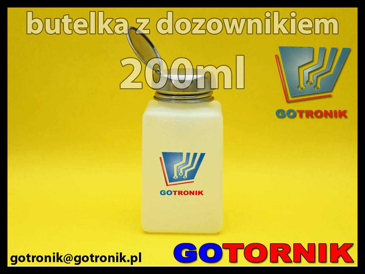 Butelka z dozownikiem 200ml do izopropanolu, akloholu