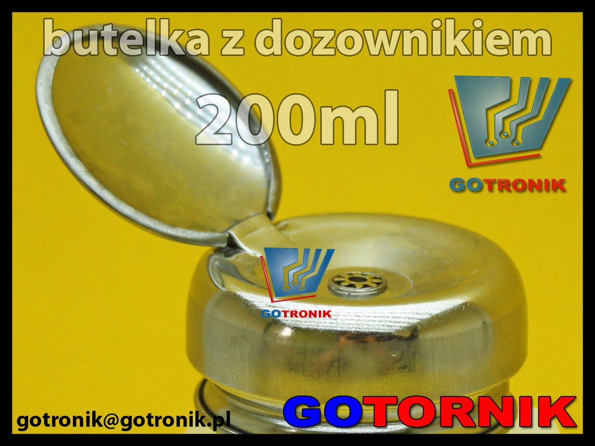 Butelka z dozownikiem 200ml do izopropanolu, akloholu