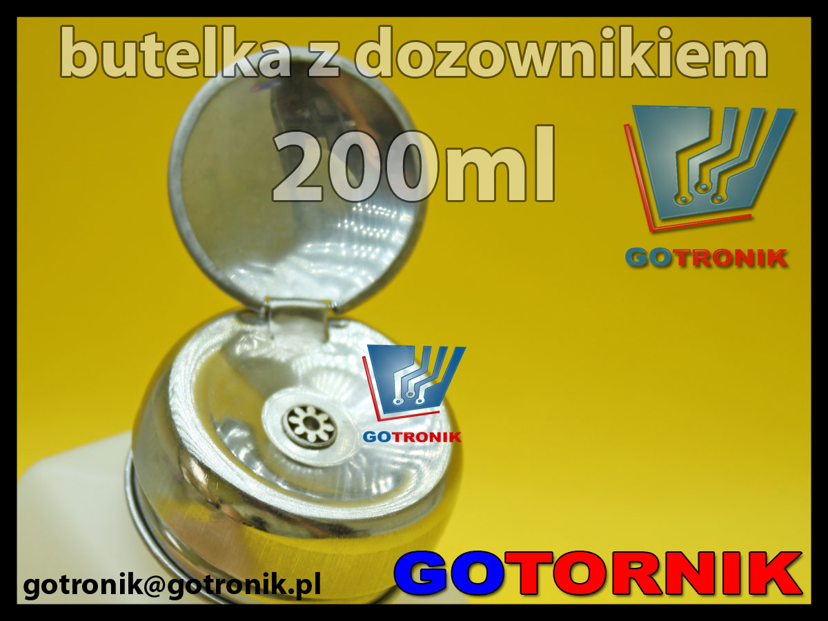 Butelka z dozownikiem 200ml do izopropanolu, akloholu