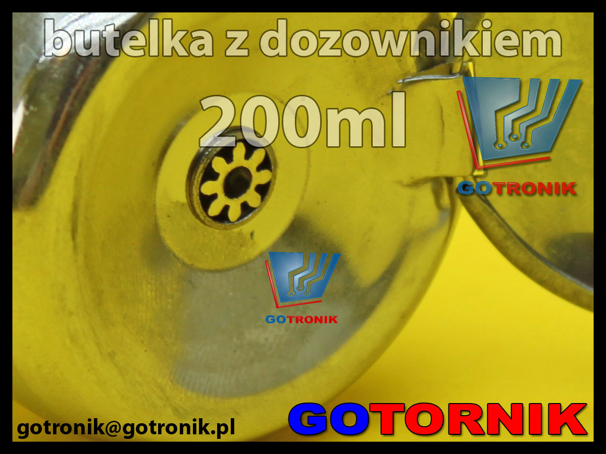 Butelka z dozownikiem 200ml do izopropanolu, akloholu