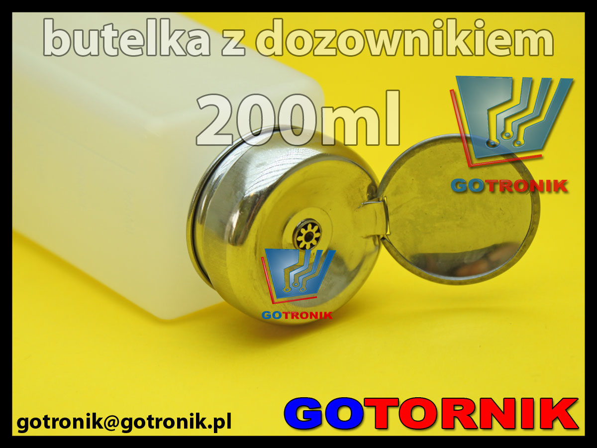 Butelka z dozownikiem 200ml do izopropanolu, akloholu