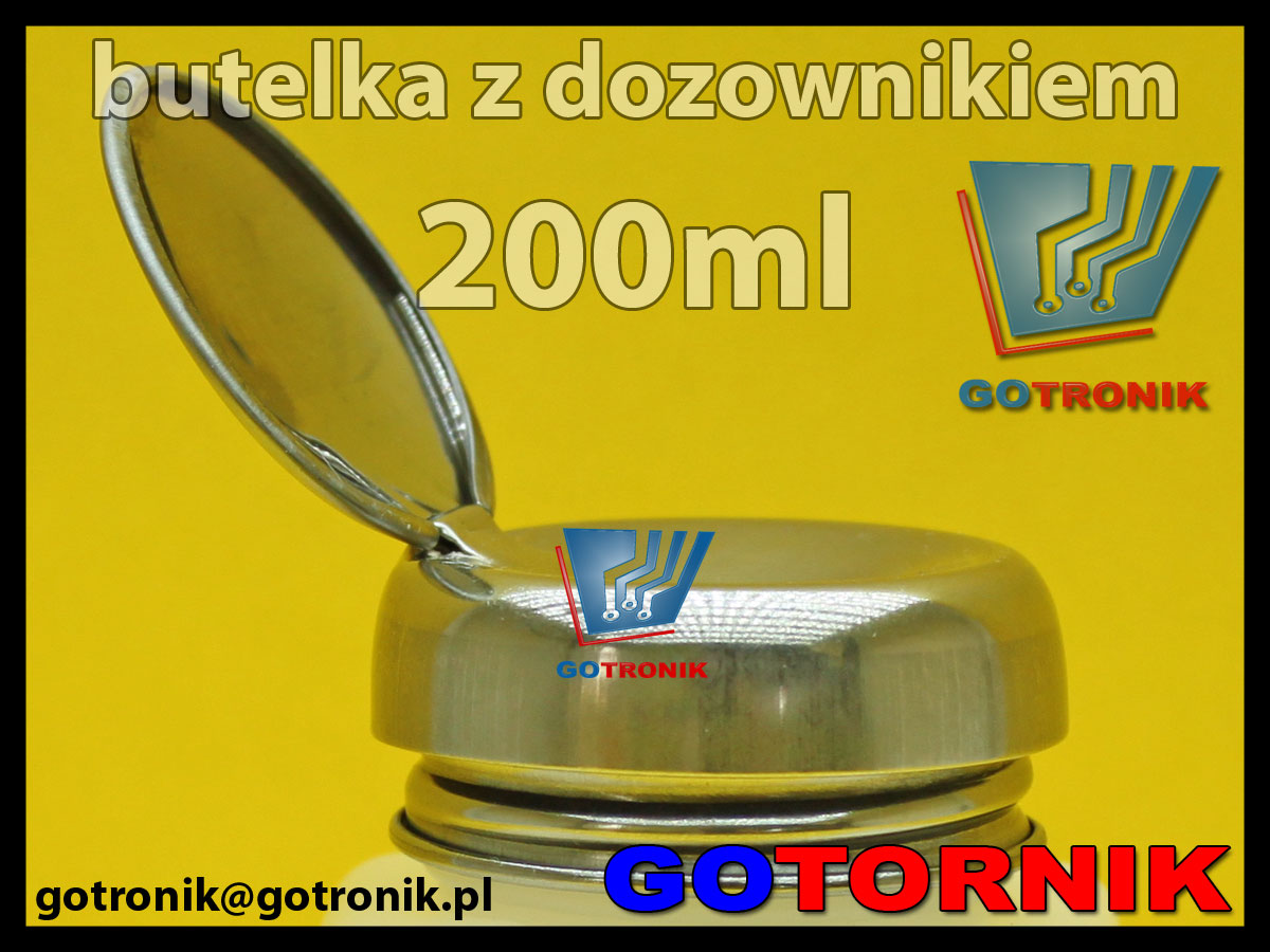 Butelka z dozownikiem 200ml do izopropanolu, akloholu