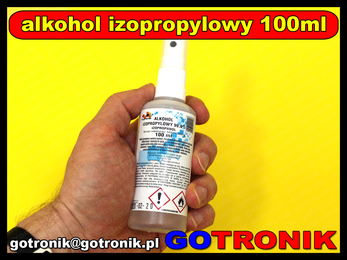 Alkohol izopropylowy 99,9% 100ml atomizer CHEM-015