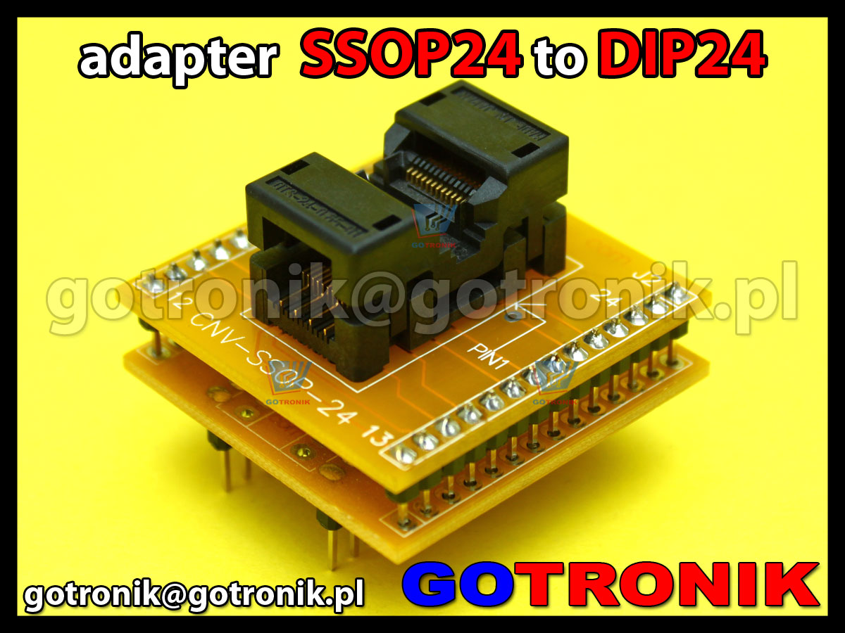 Adapter cnv-ssop-24 z podstawką OTS-24-0.65-01