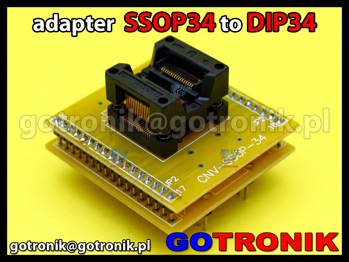 Adapter cnv-ssop-34 z podstawką OTS-34-0.65-01