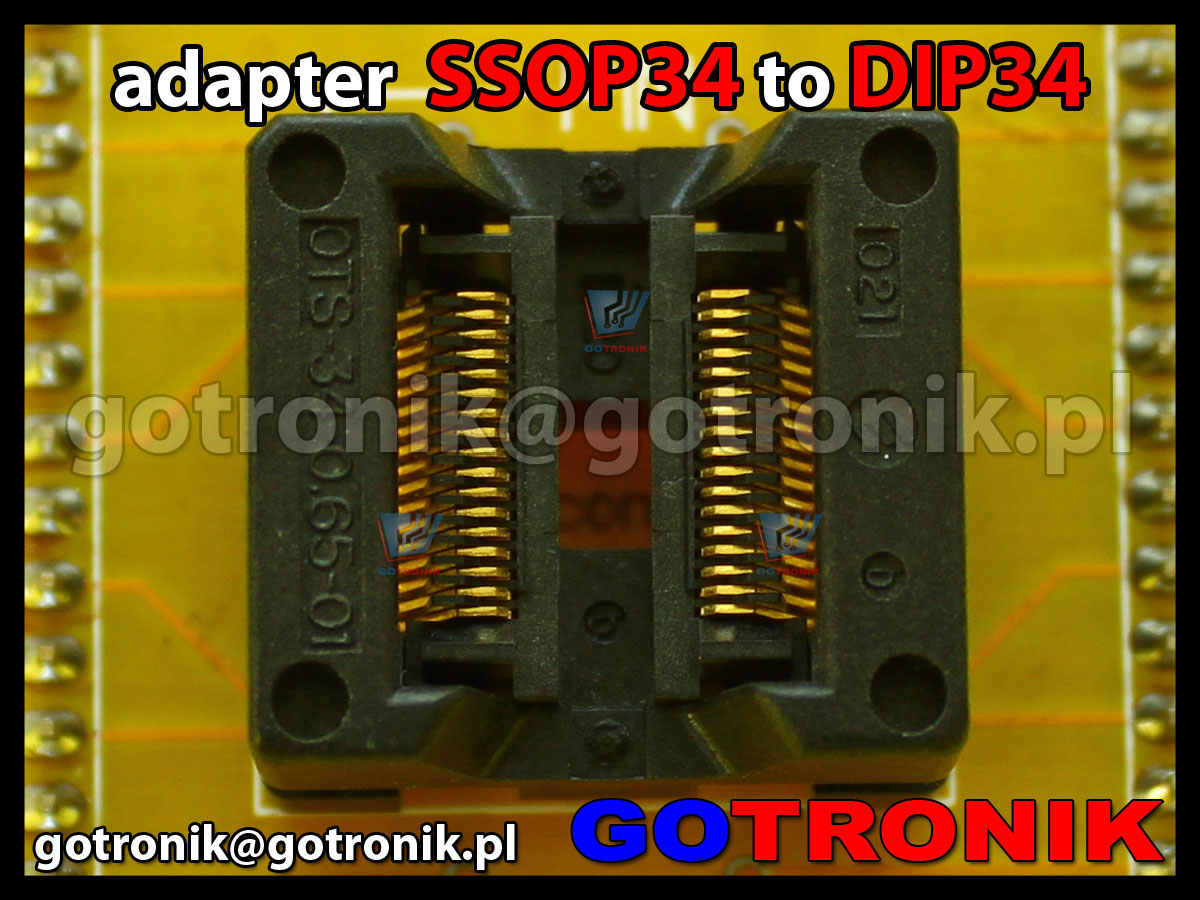 Adapter cnv-ssop-34 z podstawką OTS-34-0.65-01