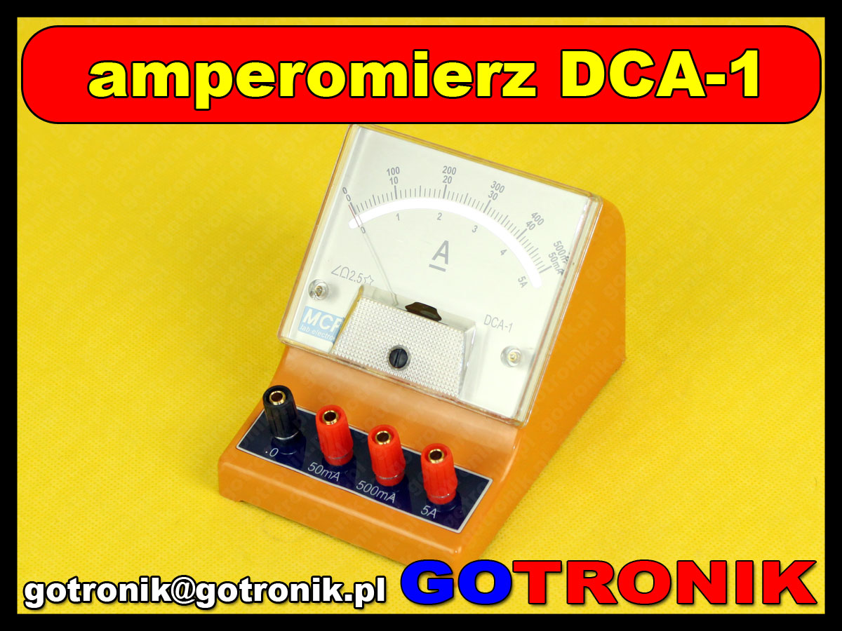 DCA-1 amperomierz analogowy do pomiaru prądu stałego DC 0 ~ 5A MCP