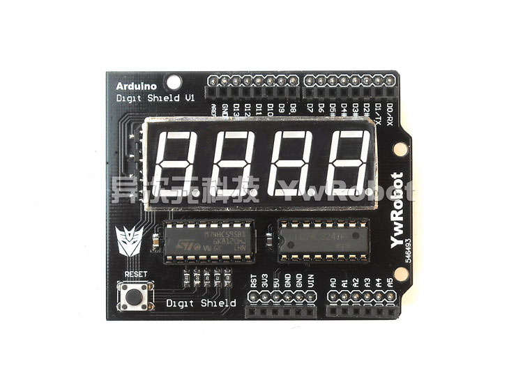 Digit Shield - cyfrowy wyświetlacz dla Arduino UNO R3