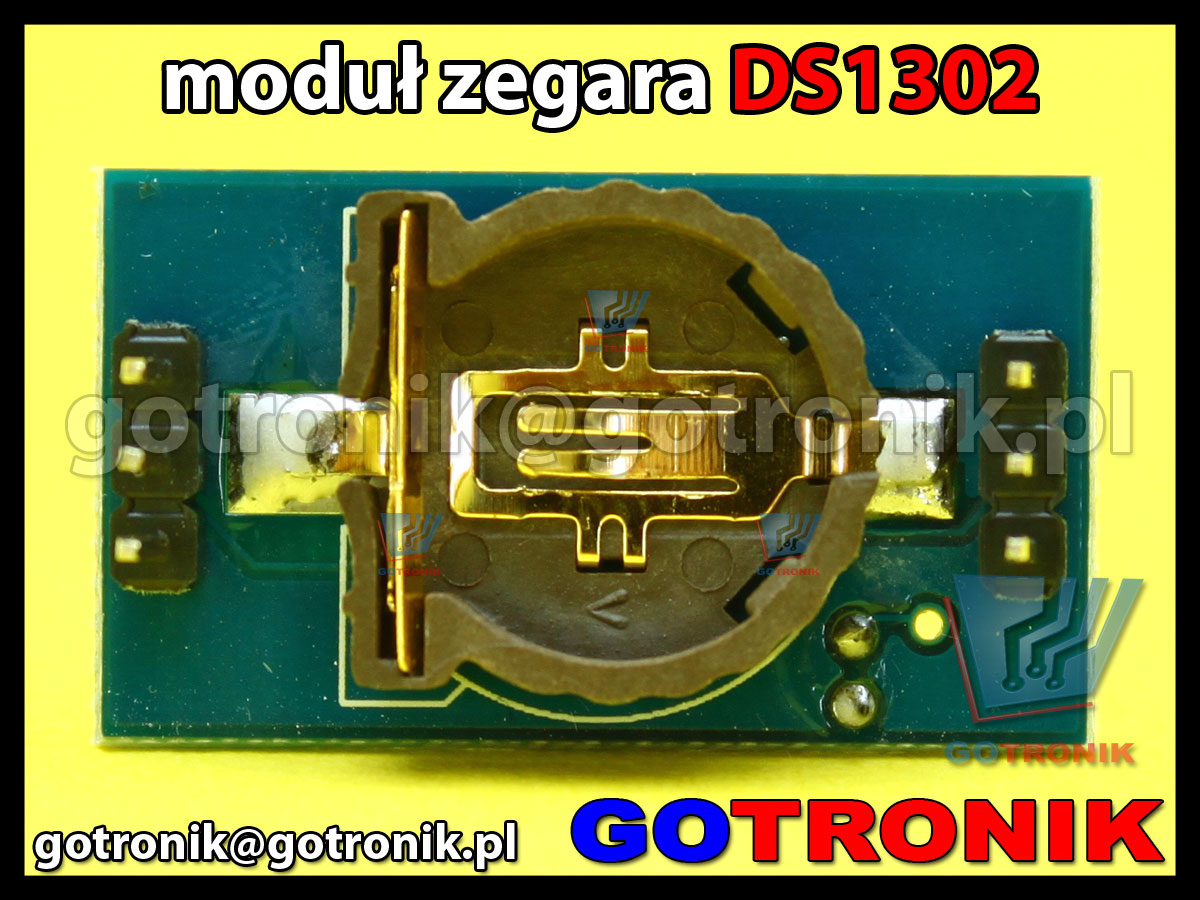 Moduł zegara czasu rzeczywistego DS1302 RTC