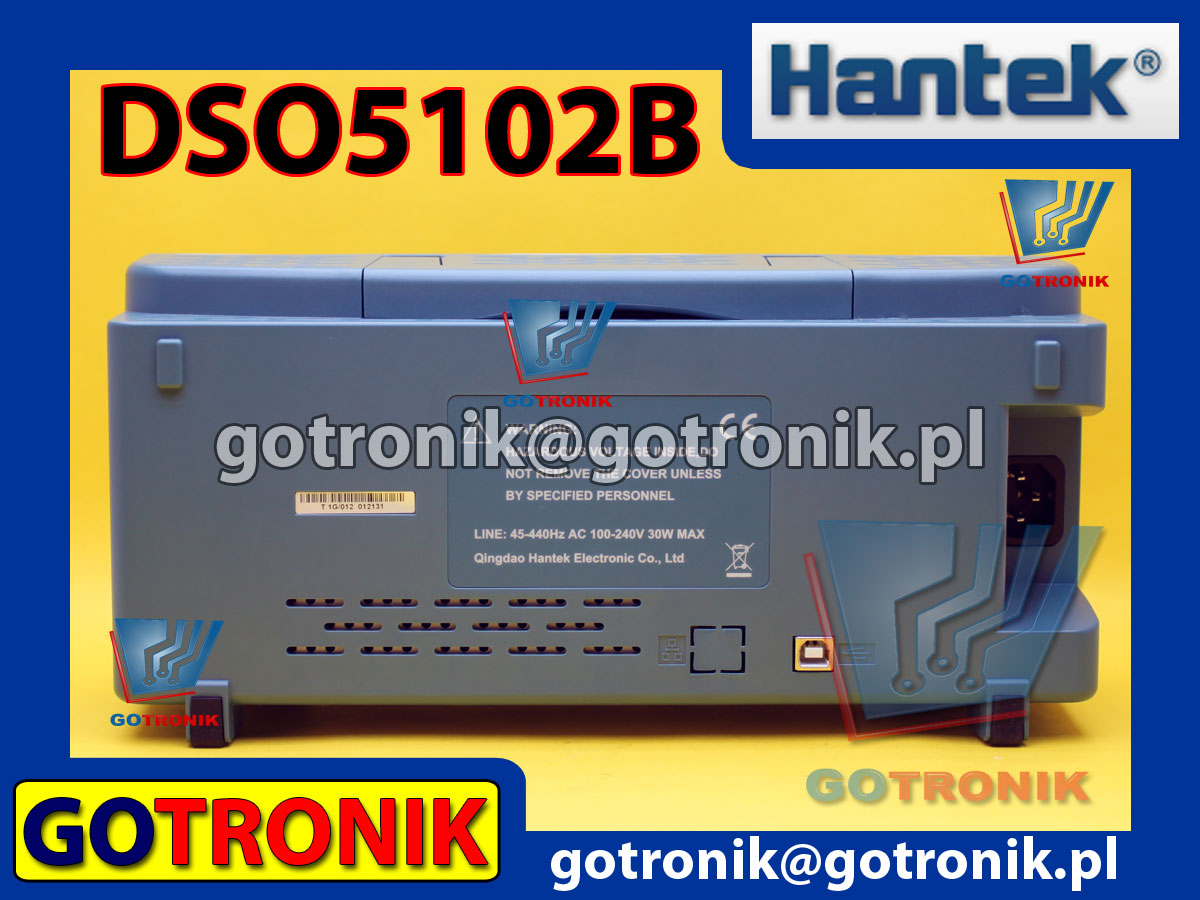 Oscyloskop cyfrowy DSO5102B Hantek 100MHz 