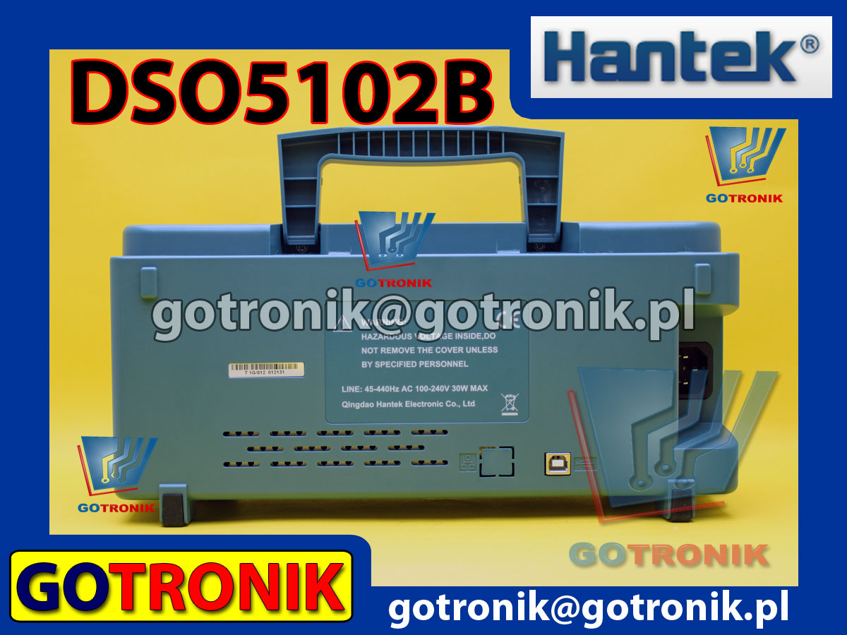 Oscyloskop cyfrowy DSO5102B Hantek 100MHz 