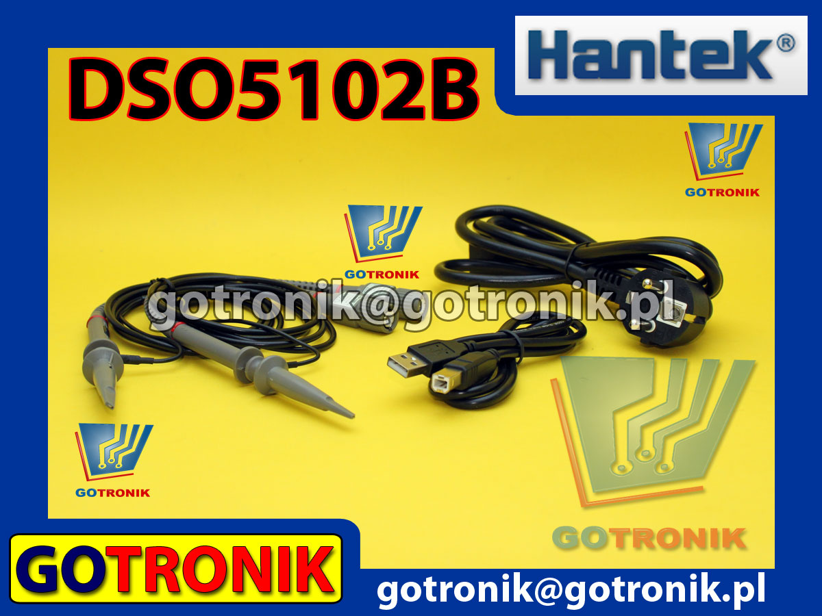 Oscyloskop cyfrowy DSO5102B Hantek 100MHz 