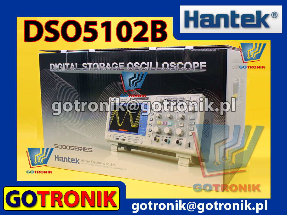 Oscyloskop cyfrowy DSO5102B Hantek 100MHz 