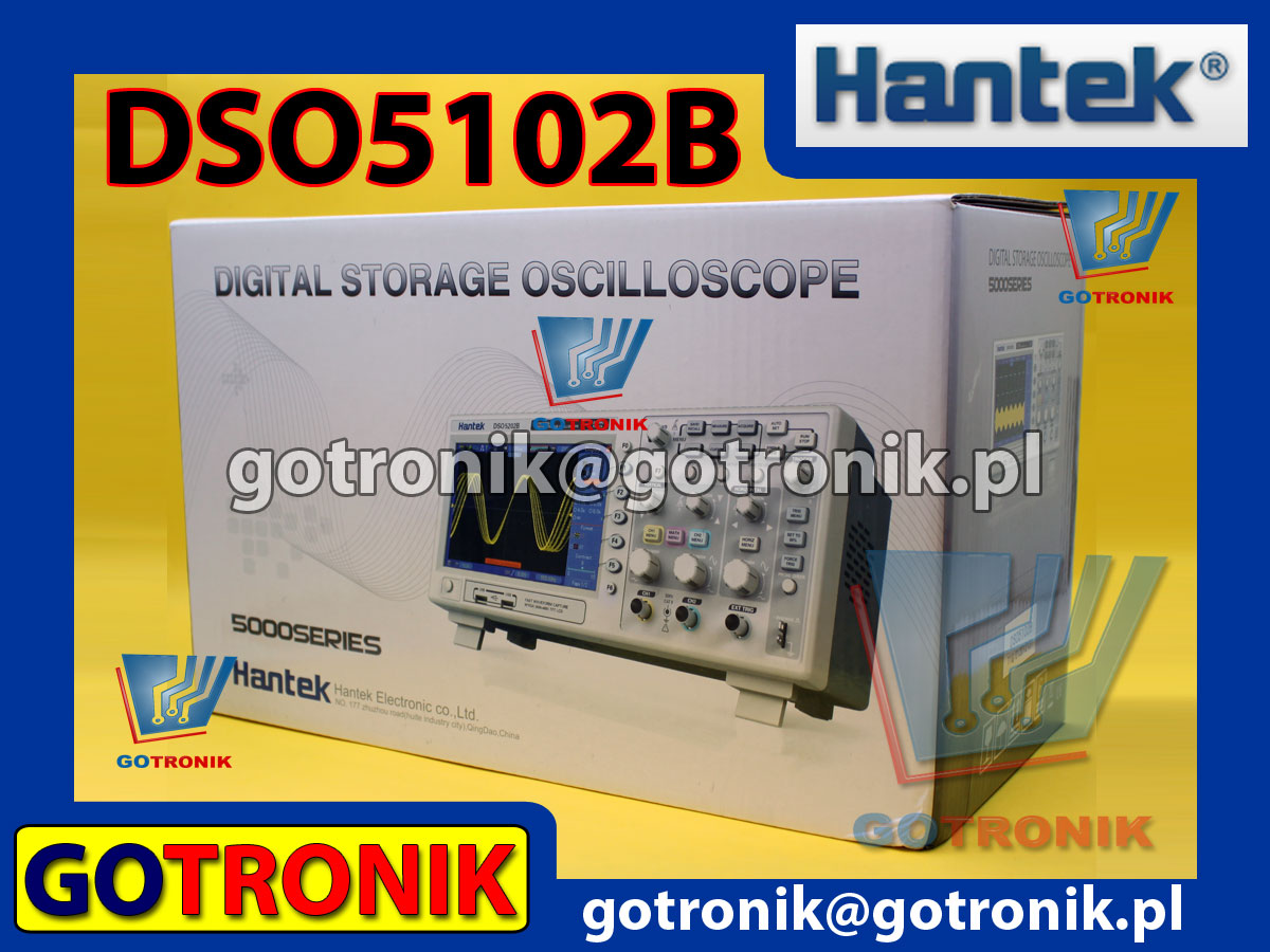 Oscyloskop cyfrowy DSO5102B Hantek 100MHz 