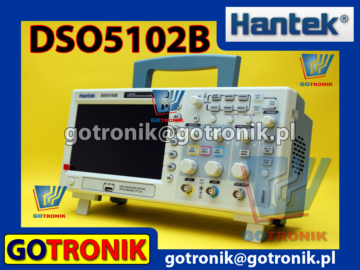 Oscyloskop cyfrowy DSO5102B Hantek 100MHz 