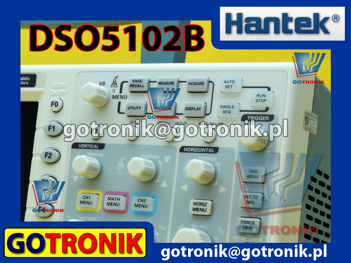 Oscyloskop cyfrowy DSO5102B Hantek 100MHz 