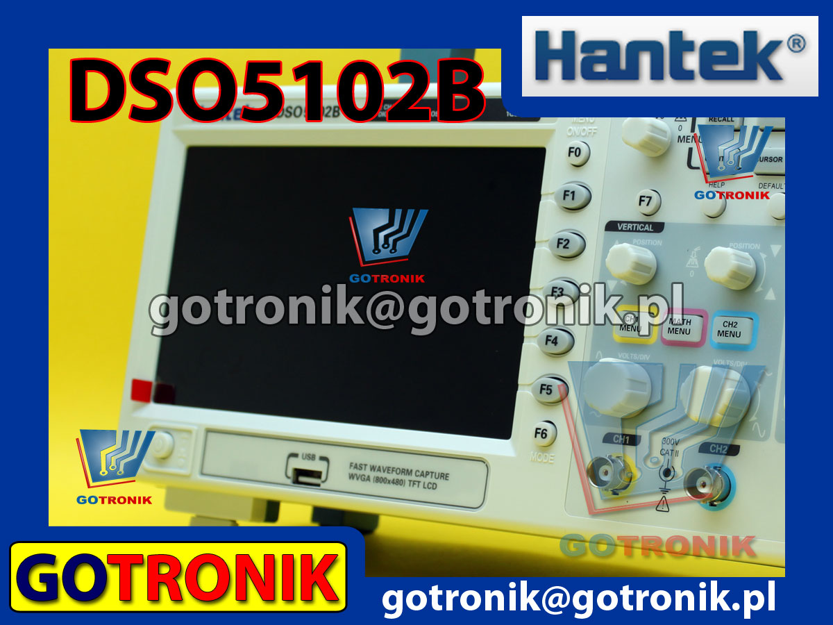 Oscyloskop cyfrowy DSO5102B Hantek 100MHz 