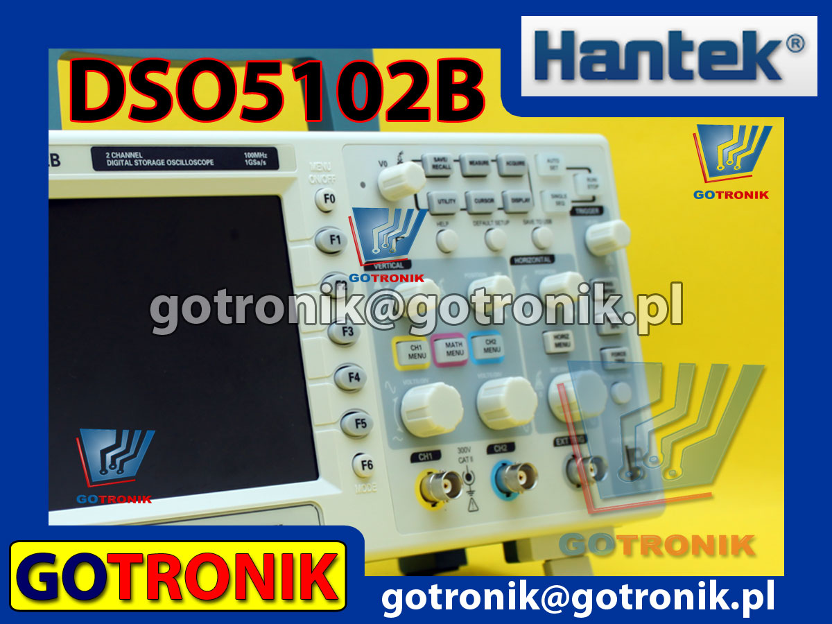 Oscyloskop cyfrowy DSO5102B Hantek 100MHz 