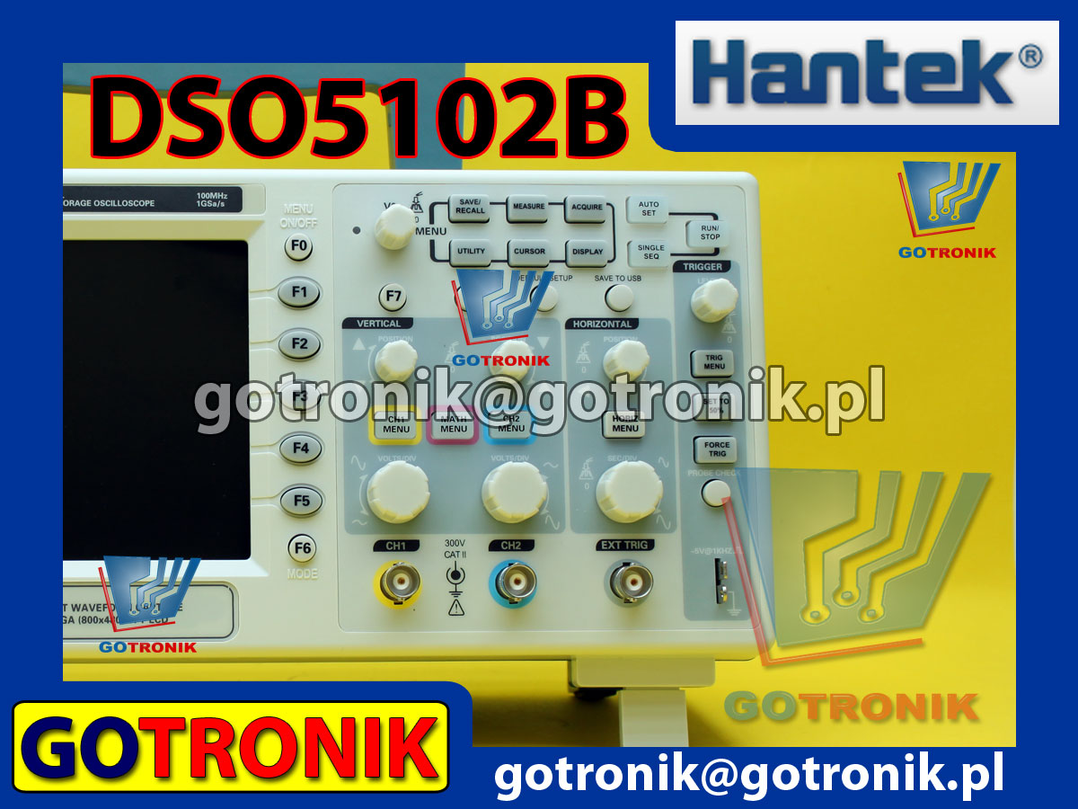 Oscyloskop cyfrowy DSO5102B Hantek 100MHz 