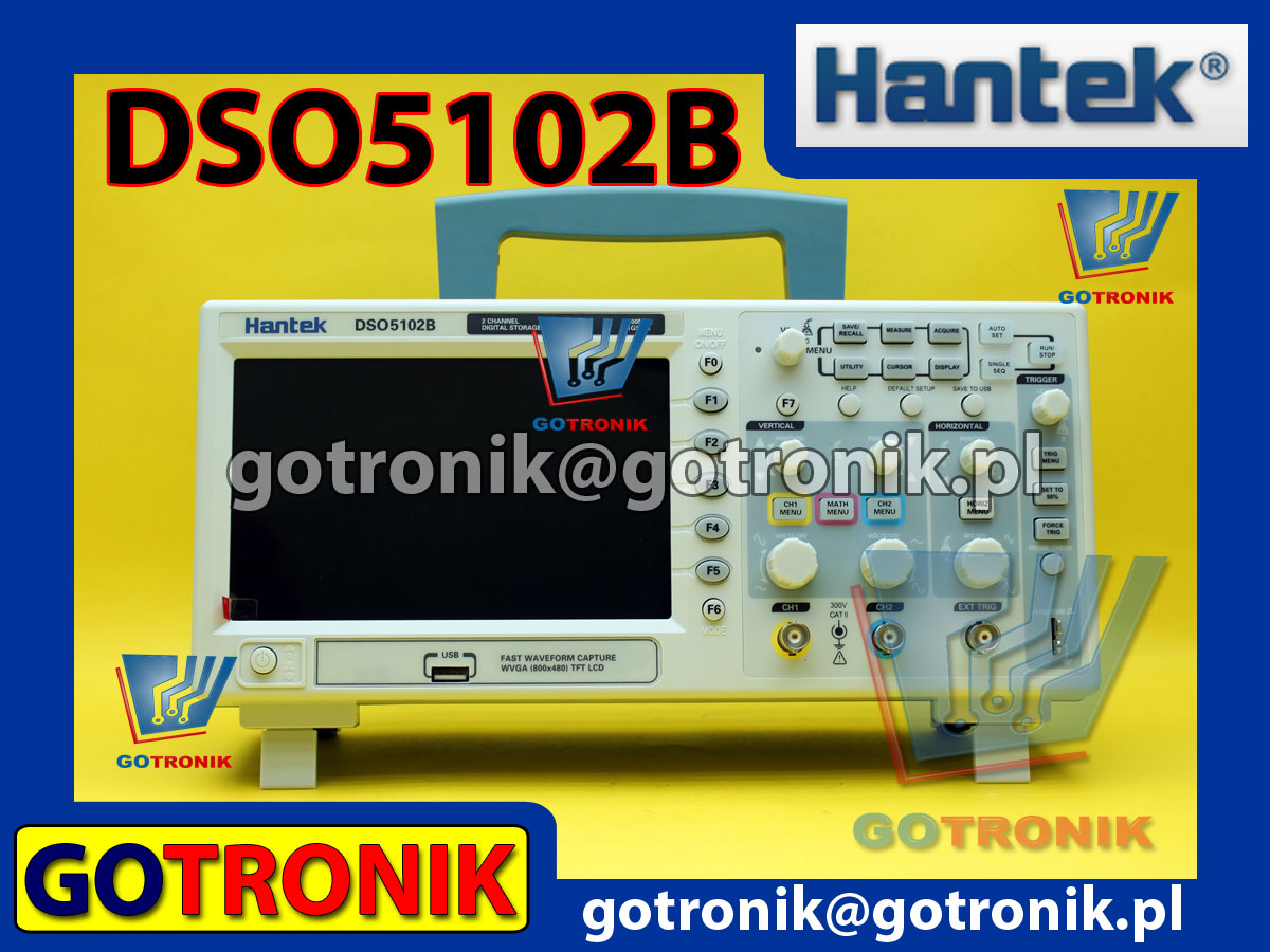 Oscyloskop cyfrowy DSO5102B Hantek 100MHz 