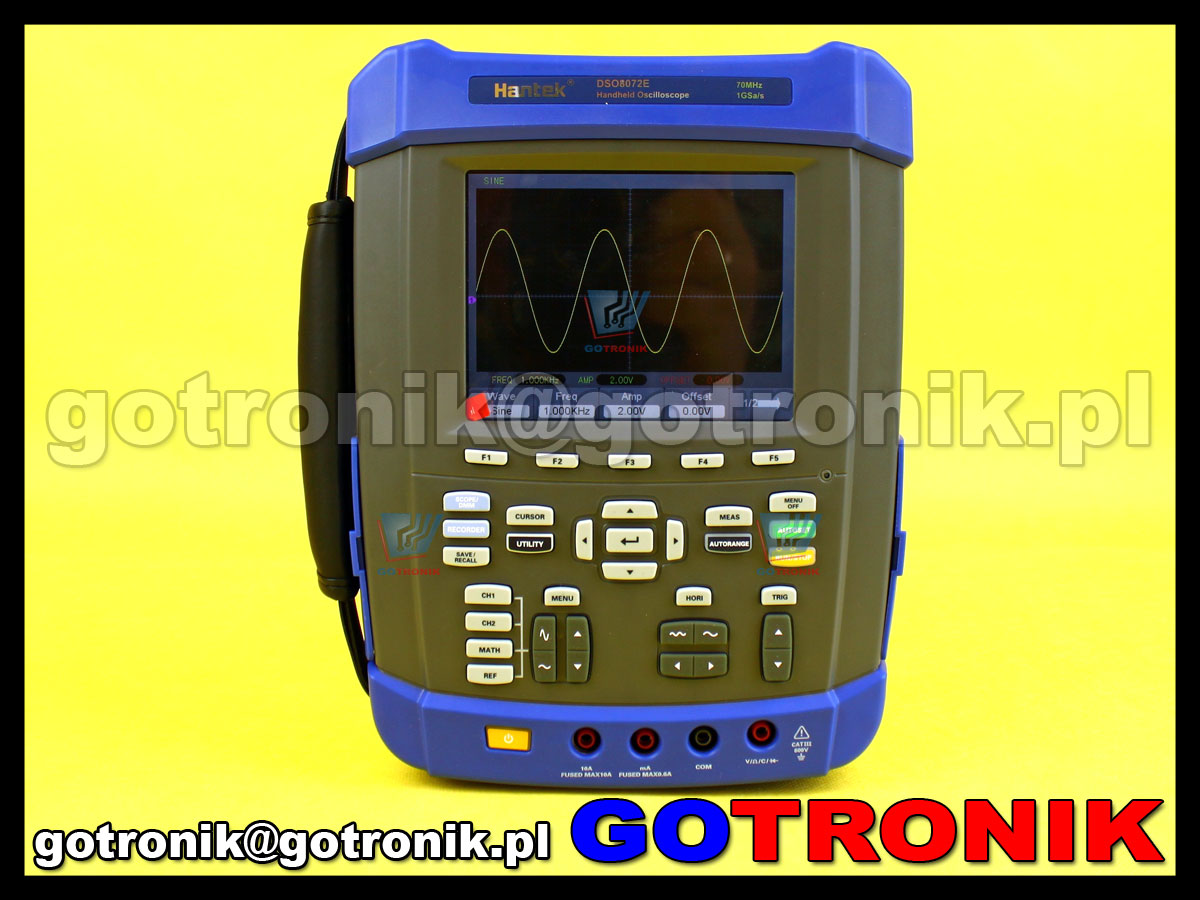 DSO8102E Hantek przenośny oscyloskop cyfrowy z multimetrem skopometr