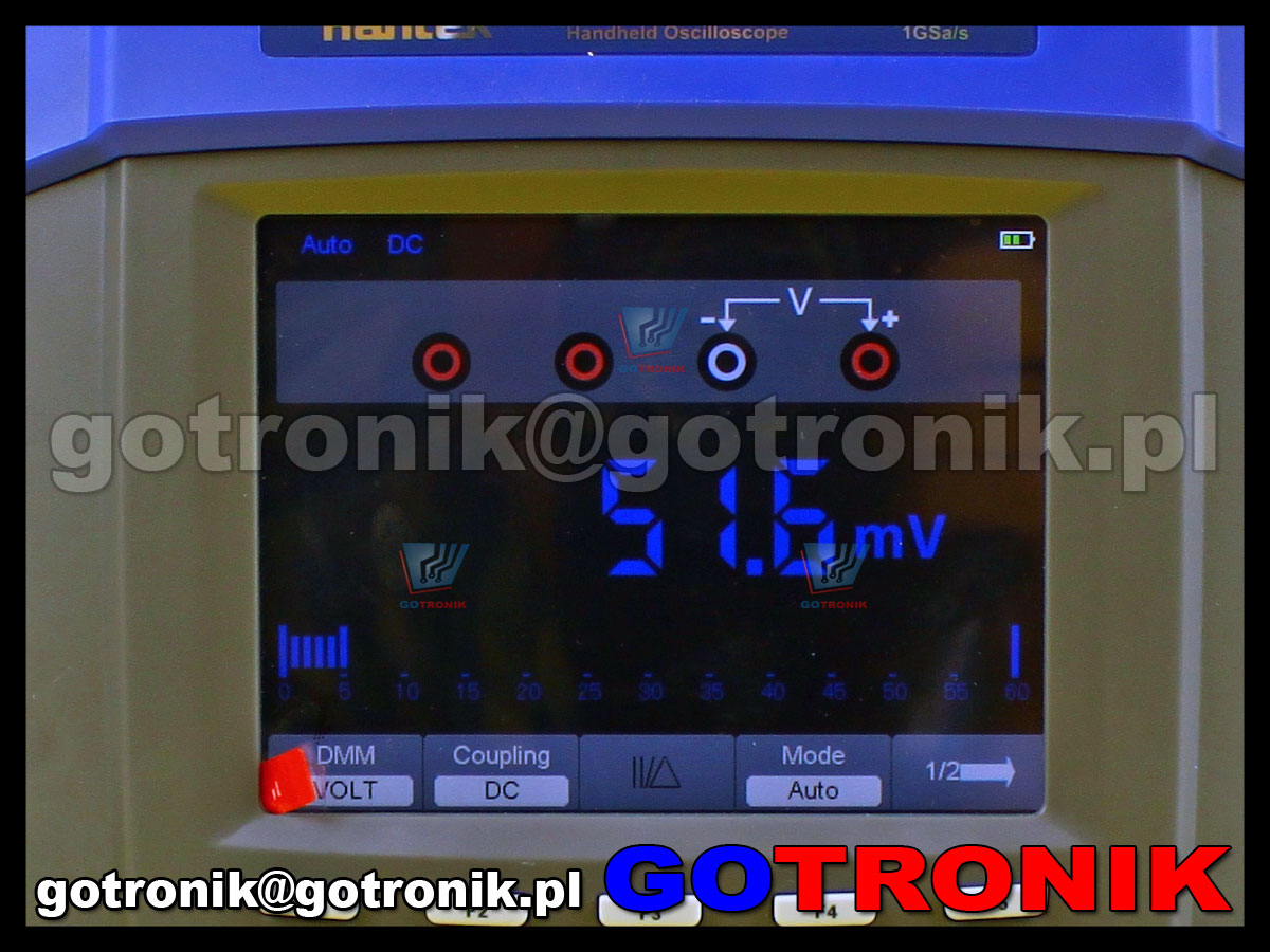 DSO8102E Hantek przenośny oscyloskop cyfrowy z multimetrem skopometr