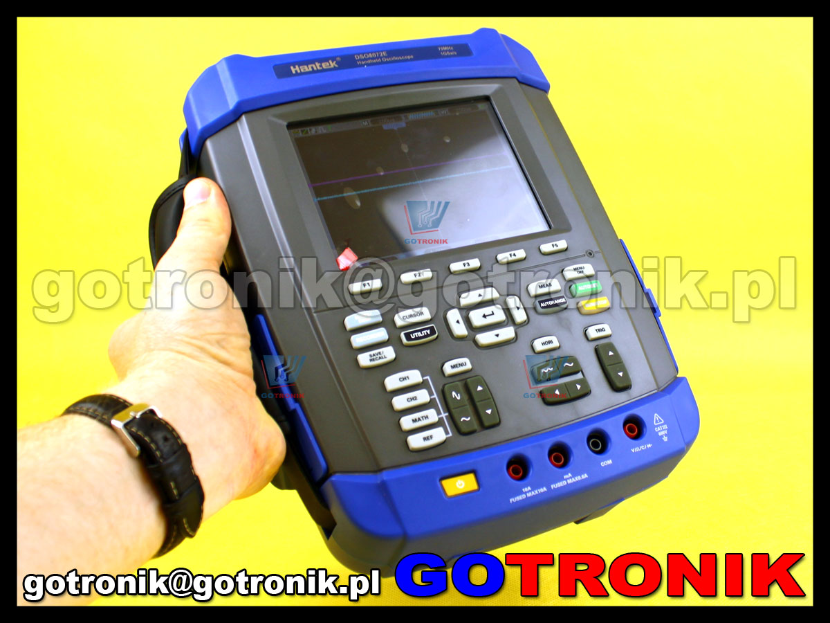 DSO8102E Hantek przenośny oscyloskop cyfrowy z multimetrem skopometr