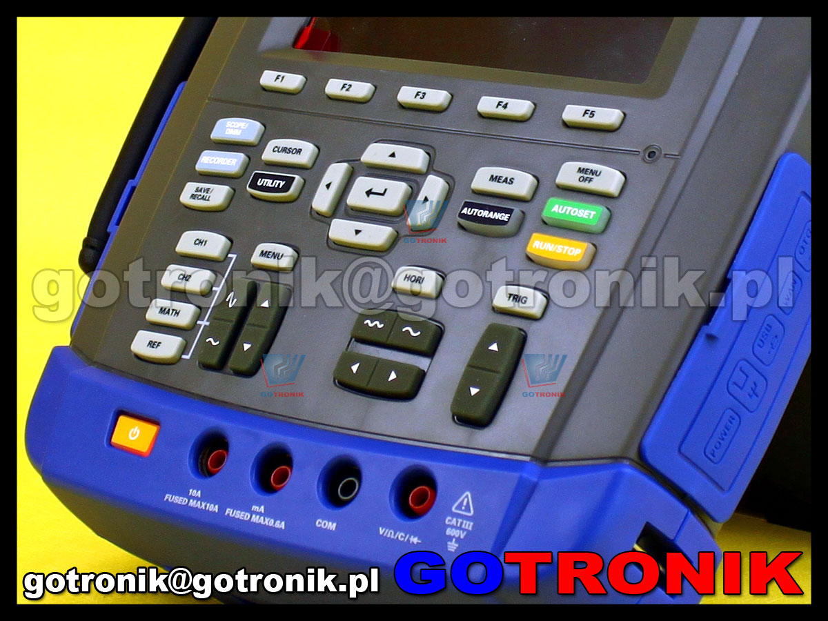 DSO8102E Hantek przenośny oscyloskop cyfrowy z multimetrem skopometr