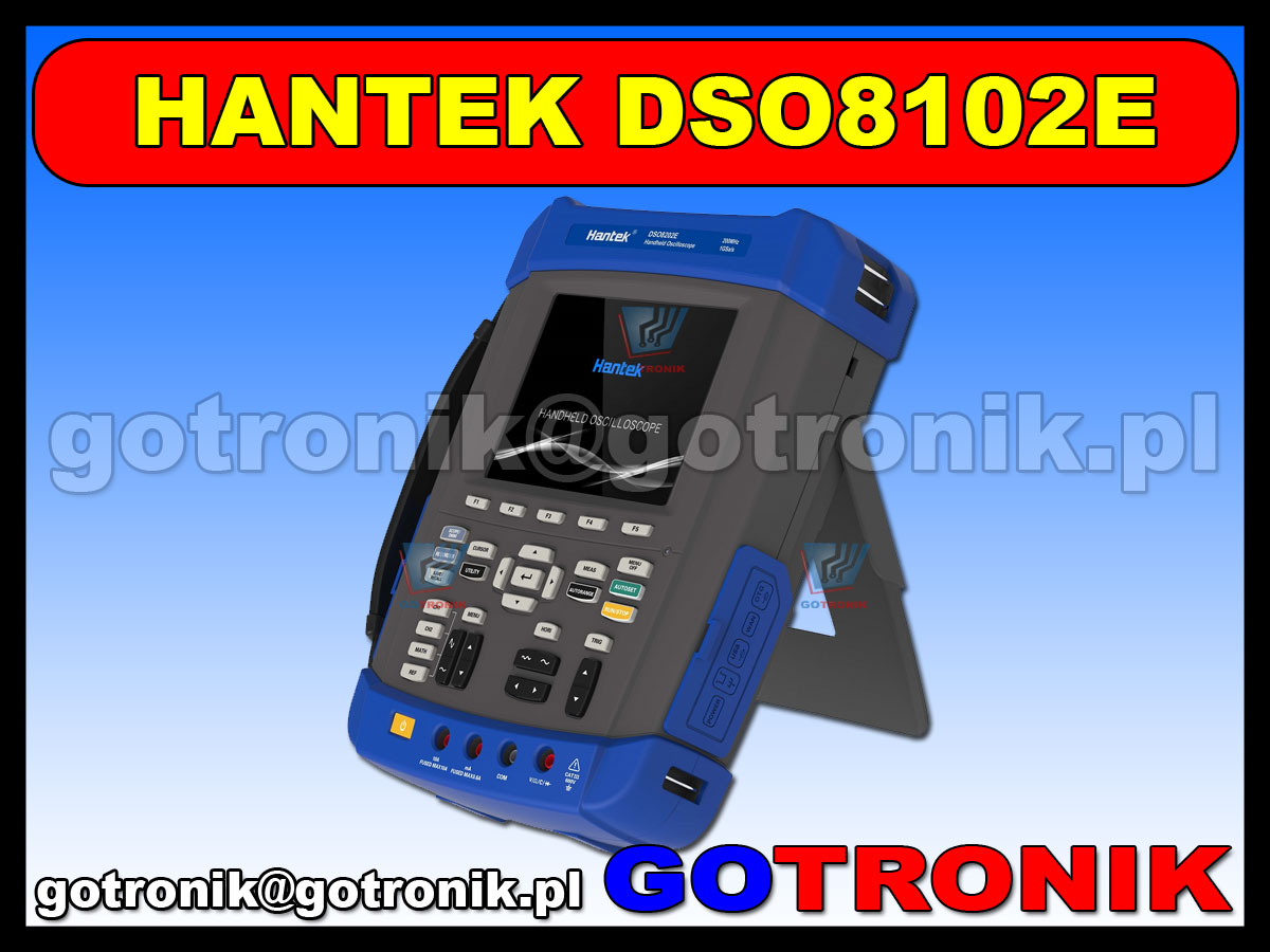DSO8102E Hantek przenośny oscyloskop cyfrowy z multimetrem skopometr