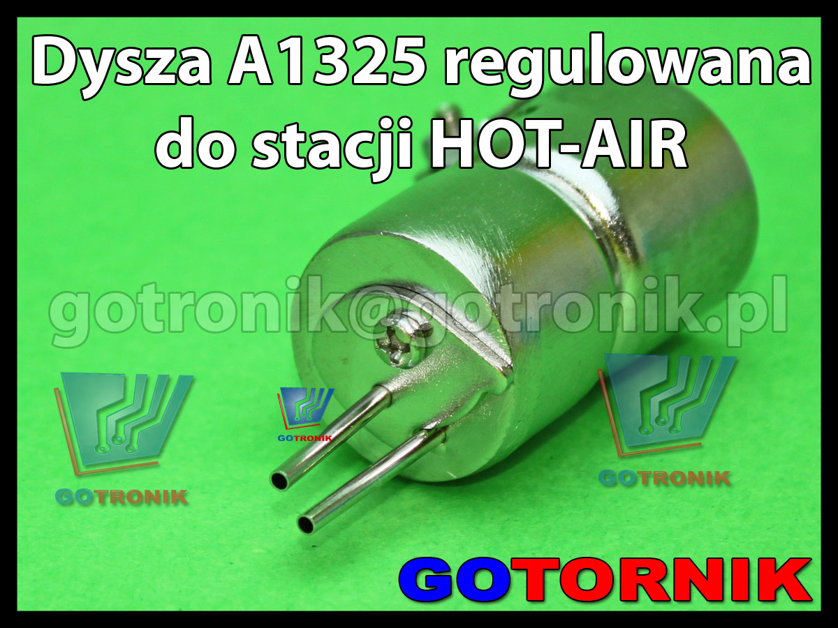 Dysza regulowana A1325 do stacji HOT-AIR podwójna okrągła fi 5,0mm  