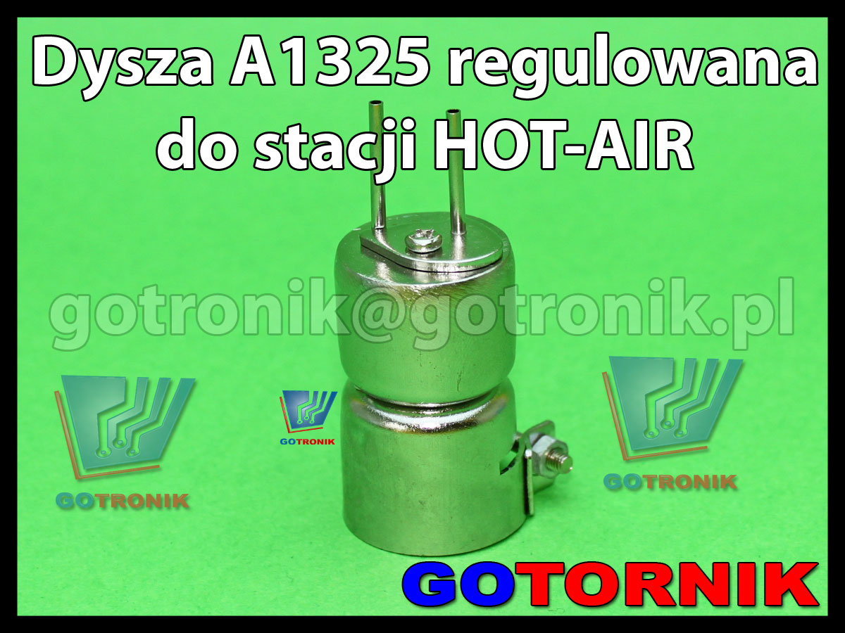 Dysza regulowana A1325 do stacji HOT-AIR podwójna okrągła fi 5,0mm  